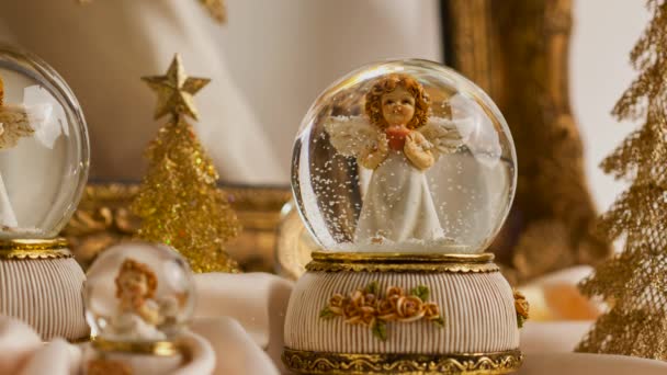 Decoración Navidad Para Temporada Adviento — Vídeos de Stock