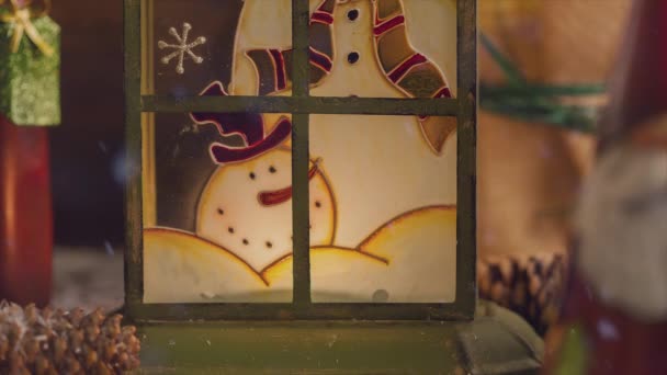 Decoração Natal Para Temporada Advento — Vídeo de Stock