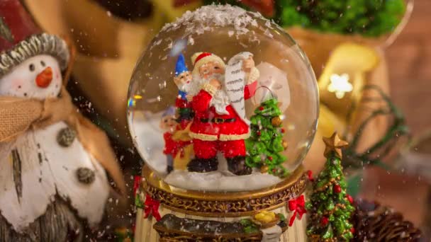Decoración Navidad Para Temporada Adviento — Vídeos de Stock
