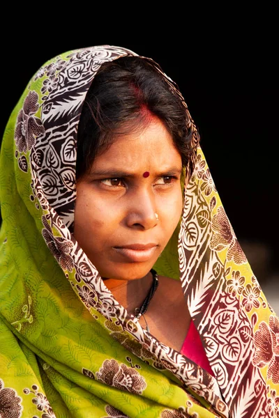 Raxaul Índia Mulher Indiana Não Identificada Raxaul Estado Bihar Índia — Fotografia de Stock