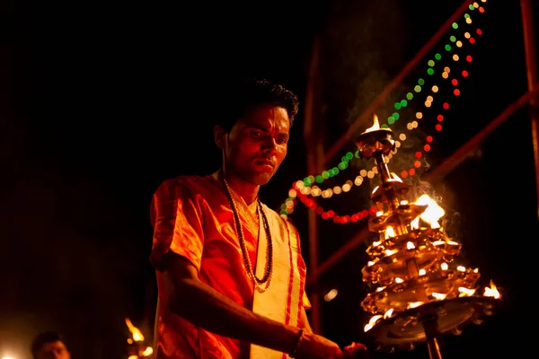 Varanasi Uttar Pradesh Centraal India April 2011 Een Niet Geïdentificeerde — Stockfoto