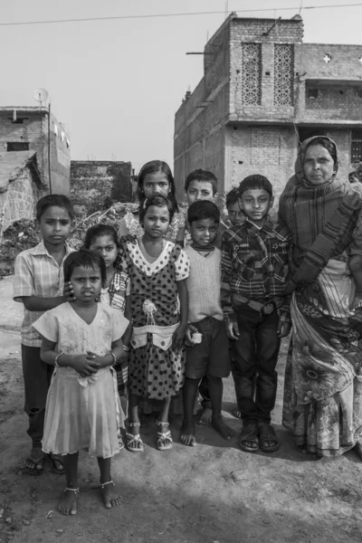 Raxaul India November 2013 Unidentified Indian Children November 2013 Raxaul — стоковое фото