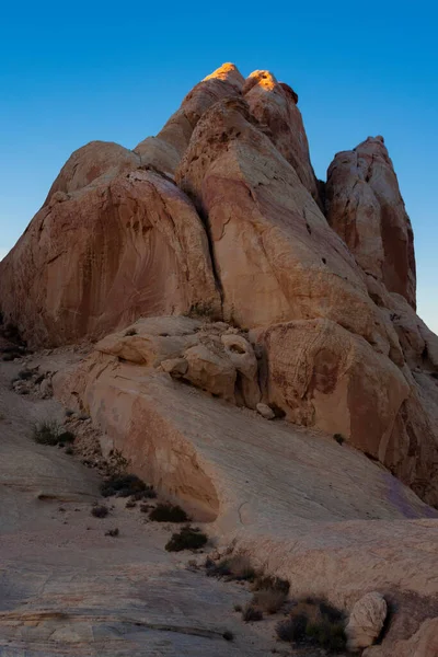 Hermoso Paisaje Atardecer Con Rocas Parque Estatal Valley Fire — Foto de Stock