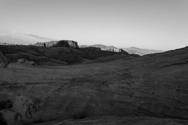 Великолепный Пейзаж Заката Скалами Долине Огня — стоковое фото