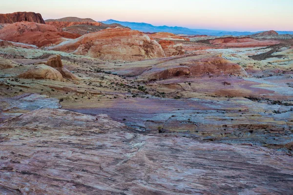 Gorgeous Sunset Landscape Rocks Valley Fire State Park — Stock Photo, Image