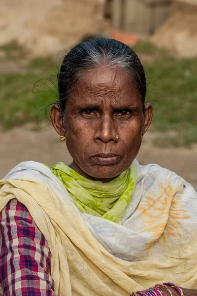 RAXAUL, INDIA: Raxaul, Bihar State, Hindistan 'da tanımlanamayan Hintli kadın, Kasım 2013