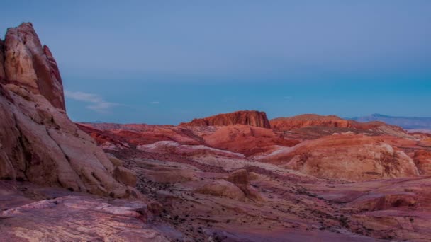 Αργά Κινείται Πλάνα Από Τοπία Στο Valley Fire State Park — Αρχείο Βίντεο