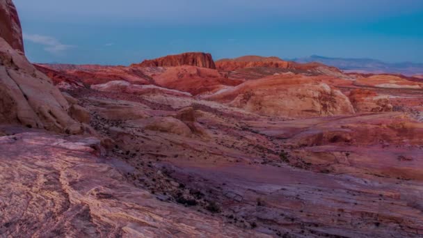 Langsam Bewegte Aufnahmen Von Landschaften Valley Fire State Park — Stockvideo