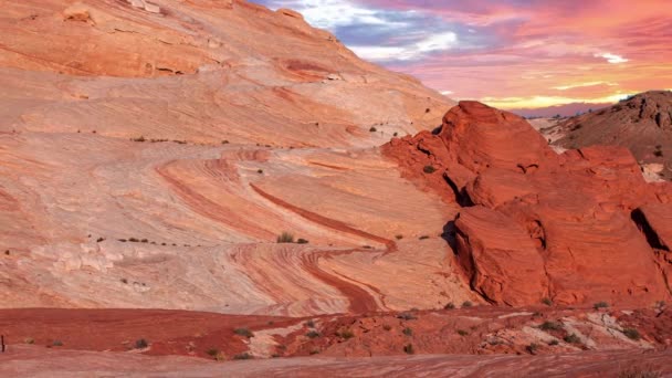 Images Paysages Mouvement Lentement Dans Parc National Vallée Feu — Video