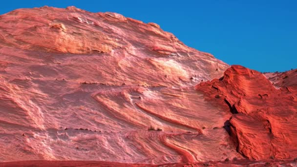 Imágenes Paisajes Movimiento Lento Parque Estatal Del Valle Del Fuego — Vídeos de Stock