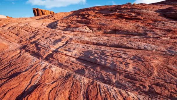 Imágenes Movimiento Lento Paisajes Ondulados Parque Estatal Valley Fire — Vídeos de Stock