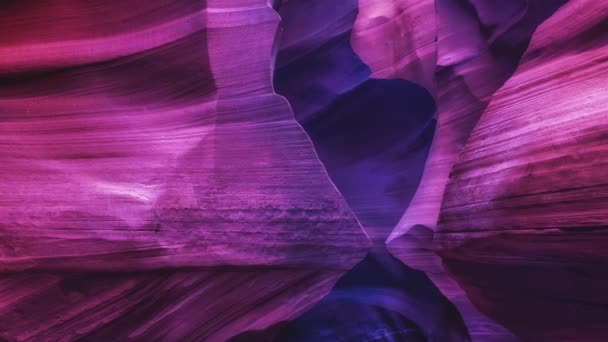 美国亚利桑那州安泰洛普峡谷波浪形地貌的慢镜头 — 图库视频影像