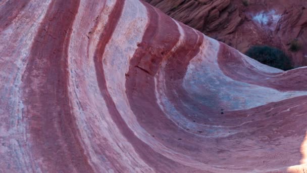 Imágenes Movimiento Lento Paisajes Ondulados Color Rosa Parque Estatal Valle — Vídeo de stock