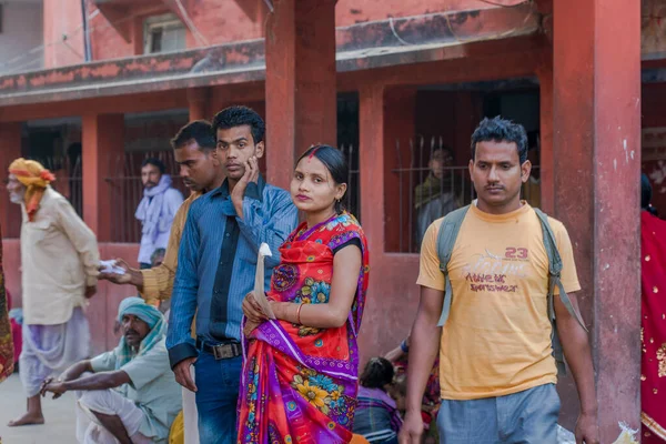 Oidentifierade Människor Gården Till Ett Sjukhus Raxaul Bihar State Indien — Stockfoto