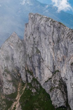 Avusturya 'nın Salzburg eyaletindeki Schafberg Dağı' nın manzarası, Ağustos 2020