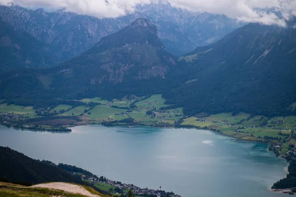 Vistas Panorámicas Zona Montaña Schafberg Estado Austriaco Salzburgo Agosto 2020 —  Fotos de Stock