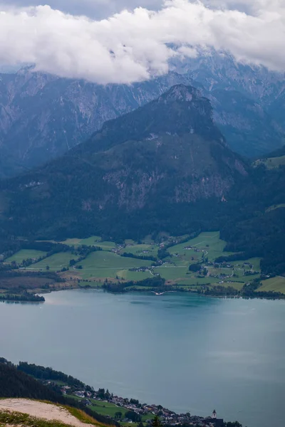 Vistas Panorámicas Zona Montaña Schafberg Estado Austriaco Salzburgo Agosto 2020 —  Fotos de Stock