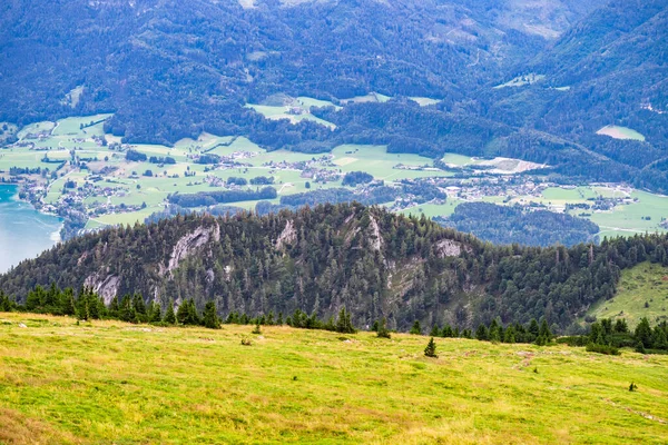 Vistas Panorámicas Zona Montaña Schafberg Estado Austriaco Salzburgo Agosto 2020 —  Fotos de Stock