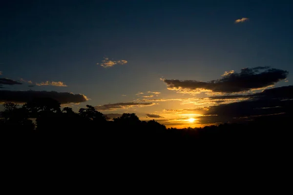 Afrikanischer Sonnenaufgang Krüger Nationalpark Südafrika — Stockfoto