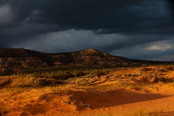 Nature Landscape Rocky Mountains Dark Stormy Skies — Stock Photo, Image