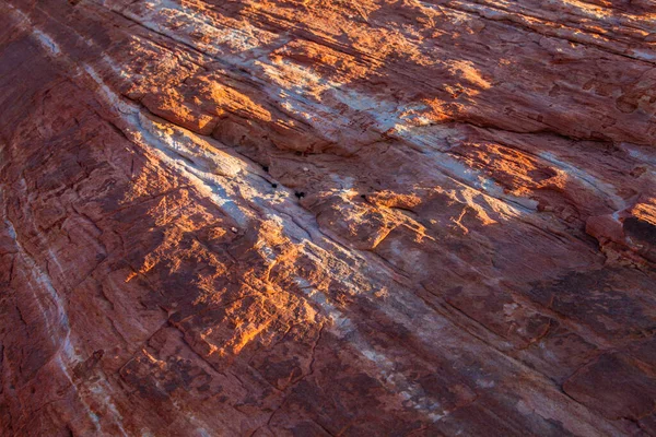 Krommige Rotsachtige Roze Oranje Gekleurde Landschap Van Valley Fire — Stockfoto