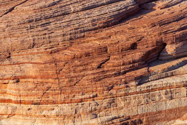 Krommige Rotsachtige Roze Oranje Gekleurde Landschap Van Valley Fire — Stockfoto