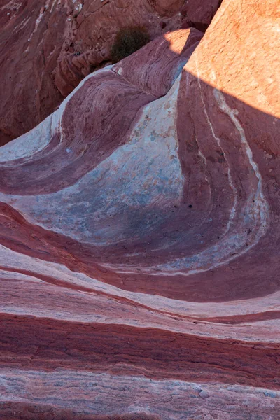 Curvy Rocheux Rose Orange Paysage Couleur Vallée Feu — Photo