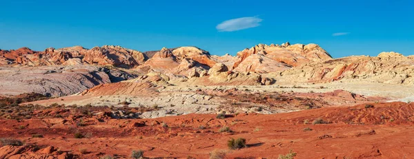 Paisagem Rochosa Areia Incrível Colorido Vale Fogo — Fotografia de Stock