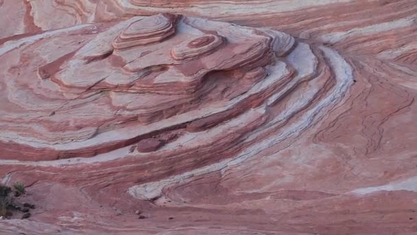 Rock Formation Called Wave Fire Valley Fire State Park Usa — Vídeo de stock