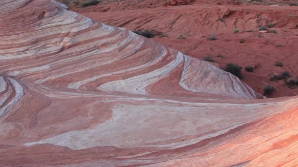 Formaciones Rocosas Parque Estatal Valle Del Fuego Desierto Nevada — Vídeos de Stock