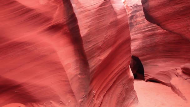 Antelope Canyon Bij Page Arizona Usa Antelope Canyon Meest Bezochte — Stockvideo