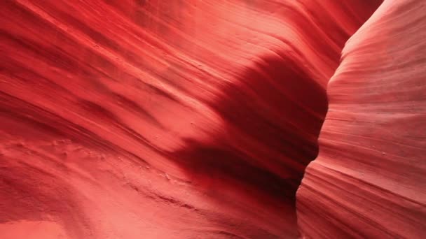 Images Formes Étonnantes Pittoresques Orange Rose Antelope Canyon — Video