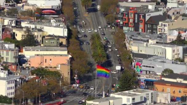 San Francisco Sett Utifrån Twin Peaks California Oktober 2018 — Stockvideo