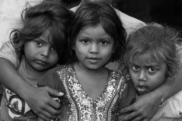 Raxaul India November 2013 Unidentified Indian Children November 2013 Raxaul — стоковое фото