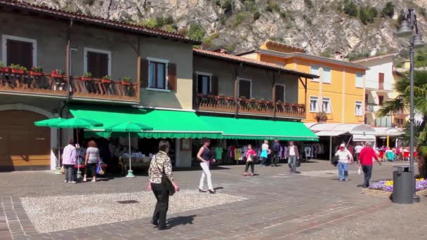 Limone Sul Garda Itália Abril 2015 Filmagem Limone Sul Garda — Vídeo de Stock
