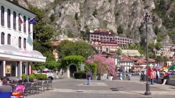 Limone Sul Garda Itália Abril 2015 Filmagem Limone Sul Garda — Vídeo de Stock