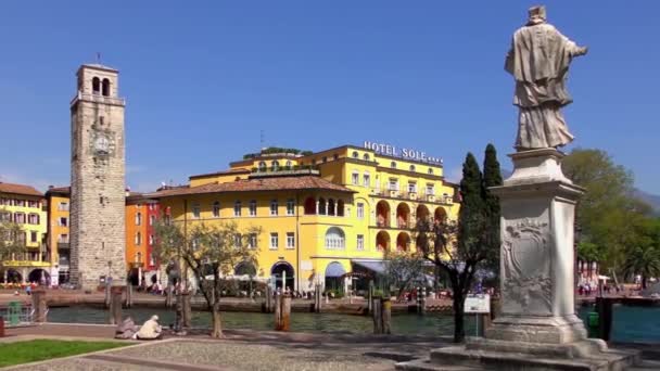 Riva Πgarda Italy April 2015 Footage Recorded April 2015 Riva — 图库视频影像