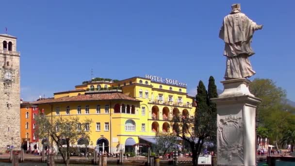 Riva Πgarda Italy April 2015 Footage Recorded April 2015 Riva — 图库视频影像