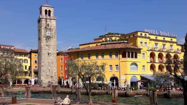 Riva Πgarda Italy April 2015 Footage Recorded April 2015 Riva — 图库视频影像
