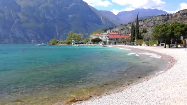 Belo Lago Garda Itália Lago Garda Italiano Lago Garda Lago — Vídeo de Stock