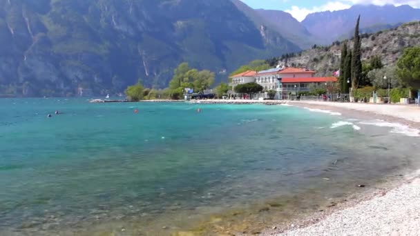Belo Lago Garda Itália Lago Garda Italiano Lago Garda Lago — Vídeo de Stock