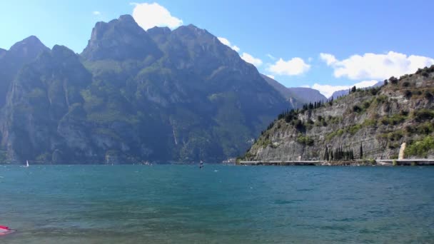 Hermoso Lago Garda Italia Lago Garda Italiano Lago Garda Lago — Vídeos de Stock