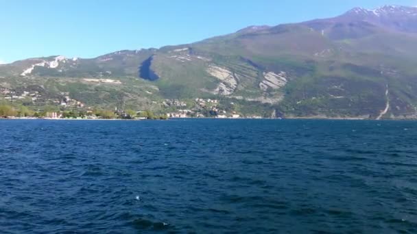 Чудове Озеро Гарда Італії Lago Garda Найбільше Озеро Італії Популярне — стокове відео