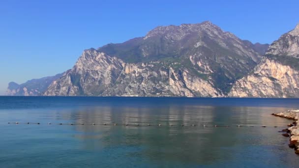 Prachtig Gardameer Italië Het Gardameer Italiaans Lago Garda Lago Benaco — Stockvideo