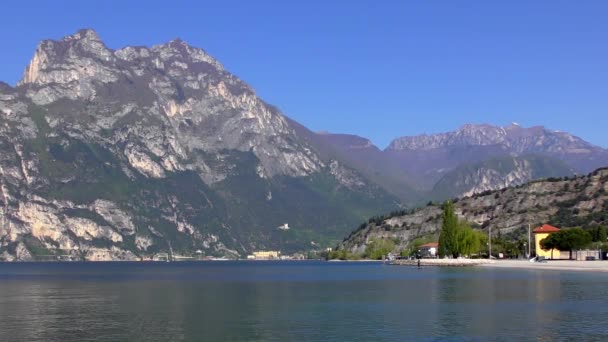 Prachtig Gardameer Italië Het Gardameer Italiaans Lago Garda Lago Benaco — Stockvideo