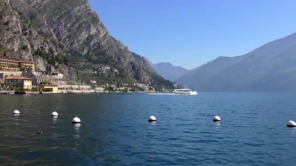 Limone Sul Garda Italy Апреля 2015 Года Кадры Limone Sul — стоковое видео