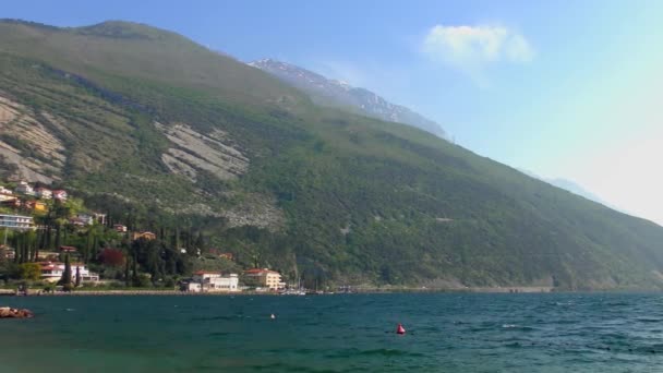 Gardameer Bij Riva Del Garda Italië — Stockvideo
