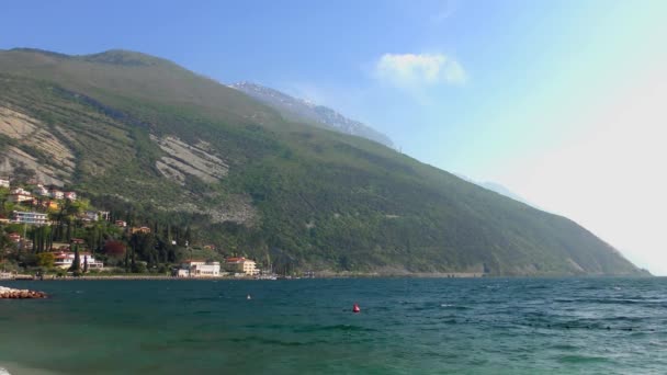 Gardameer Bij Riva Del Garda Italië — Stockvideo