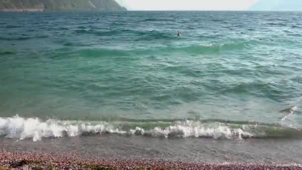 Озеро Гарда Ріва Дель Гарда Італія — стокове відео