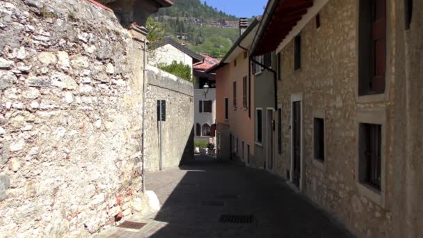 Historic City Centre Tignale Lake Garda Italy — Stock Video